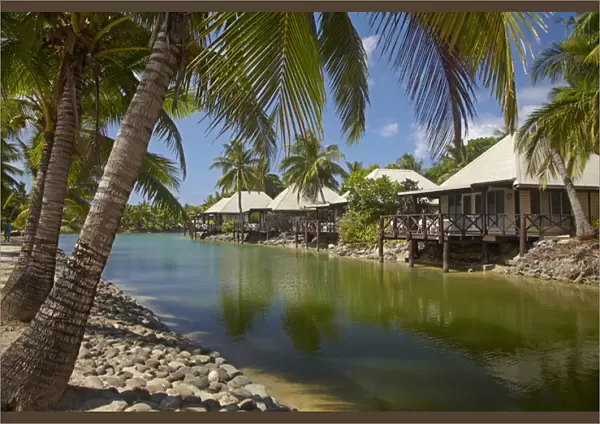 Lagoon Bures, Musket Cove Island Resort, Malolo Lailai Island, Mamanuca Islands, Fiji