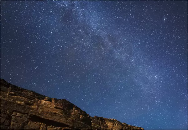 USA, Arizona, Grand Canyon National Park. The Milky Way above rim of Marble Canyon
