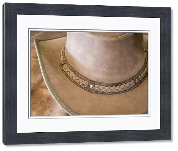 USA, Arizona, Tucson. Close-up of cowboy hat
