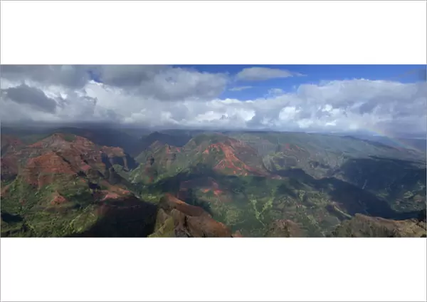 USA, Hawaii, Kauai. Waimea Canyon panoramic