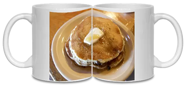 Pancakes at Goulds Sugar House Restaurant, Shelburne Falls, Massachusetts, United States