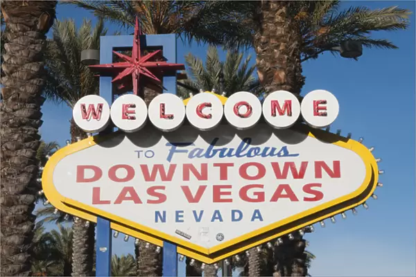 Welcome to downtown Las Vegas sign, Las Vegas, Nevada