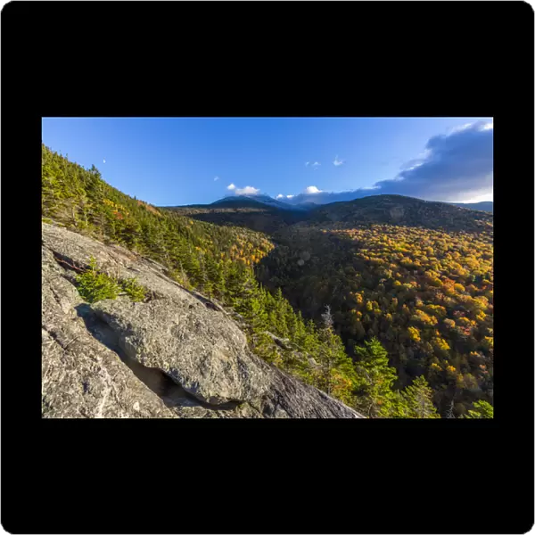 Fall foliage on Mount Madision in New Hampshires White Mountain National Forest