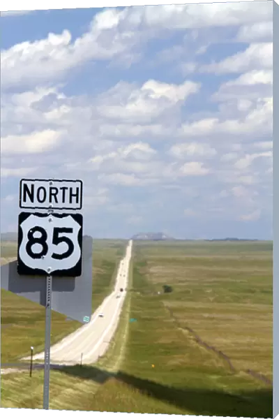 Highway 85 north road sign, South Dakota, USA