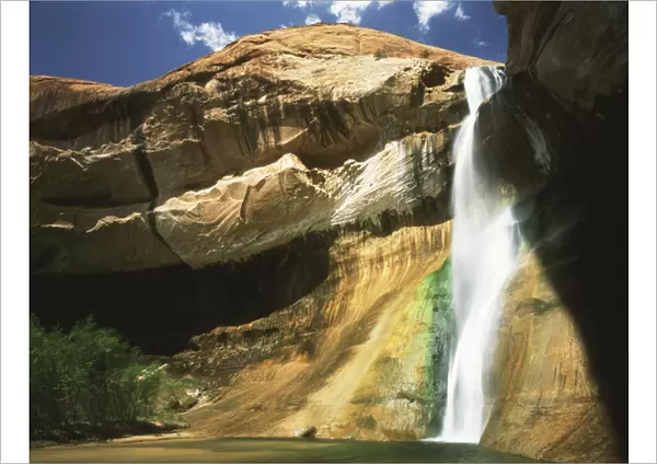 USA, Utah, View of waterfall in Grand Staircase Escalante national monument