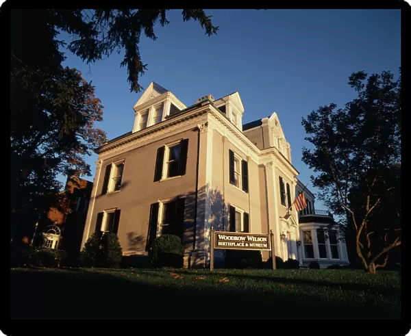 USA, Virginia, Staunton, View of Woodrow Wilson homestead