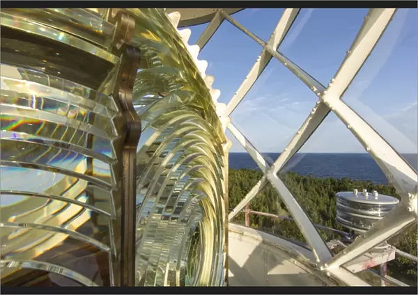 Fesnel lens of the Devils Island Lighthouse in the Apostle Islands National Lakeshore