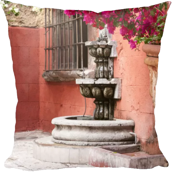 Mexico, San Miguel de Allende, Courtyard in San Miguel de Allende