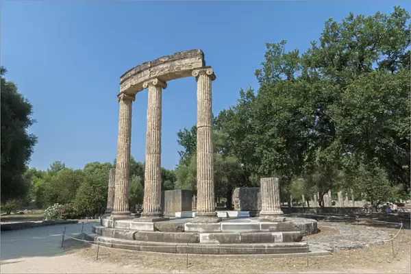 Tholos, Ancient Greek ruins, Oympia, Greece, Europe