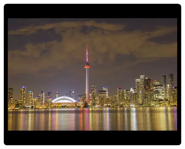 City Skyline at dusk Toronto, ON Canada