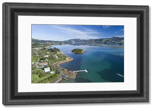 Jetty, Portobello, Otago Peninsula, Pudding Island and Otago Harbour, Dunedin, South Island