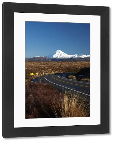 Mt Ngauruhoe and Desert Road, Tongariro National Park, Central Plateau, North Island