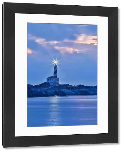 Spain, Menorca. Favaritx, sunrise near the lighthouse