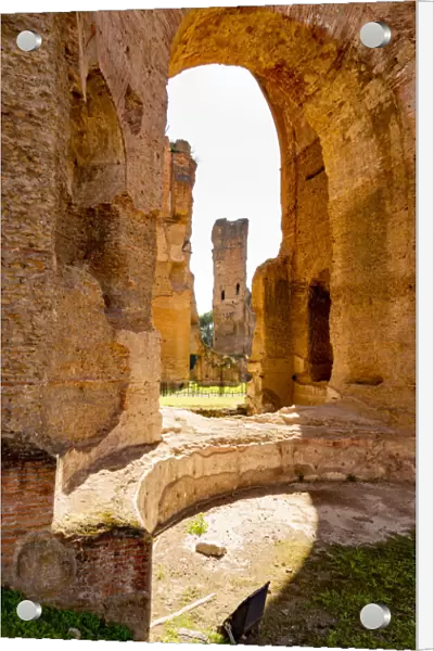 Italy, Rome. Baths of Caracalla, where water supplied by new branch of Aqua Marcia