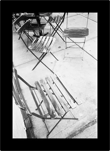 USA, NEW YORK: New York City Cafe Chairs, Greenwich Village