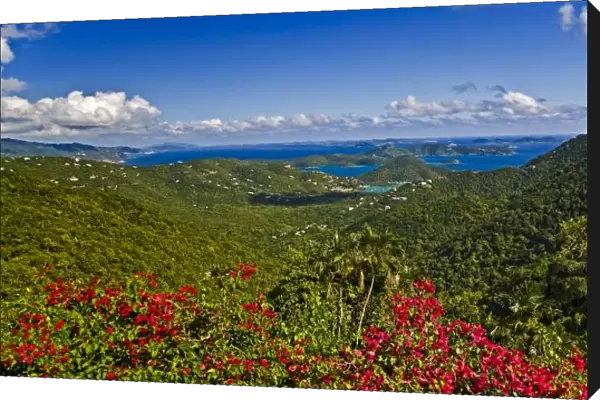 A scenic of Cruse Bay, St. John U.s Virgin Islands