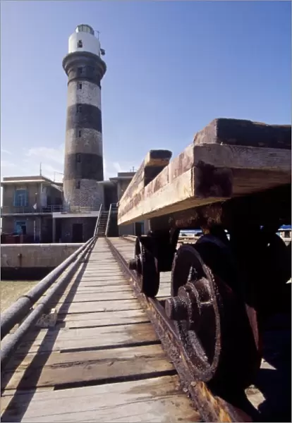 19th century British lighthouse on Daedalus Reef (Abu el-Kizan), Red Sea, Egypt