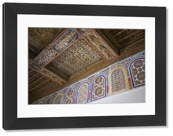 MOROCCO, South of the High Atlas, OUARZAZATE: Taourirt Kasbah  /  Ornate Ceiling