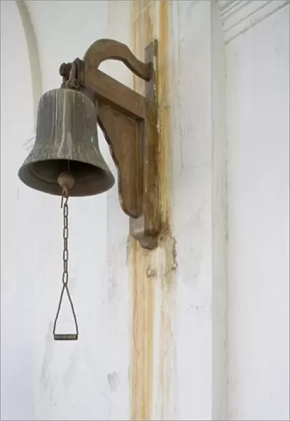 Africa, Mozambique, Maputo, Architectural details of bell inside colonial era C. F