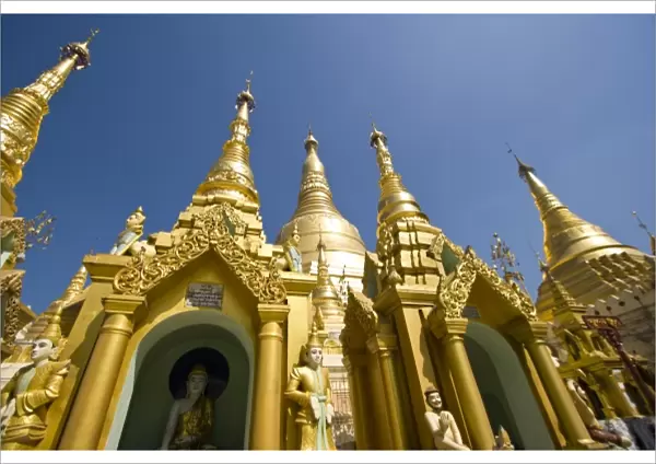 Shwedagon Pagoda (Paya), large temple site that materialized over 2500 years ago