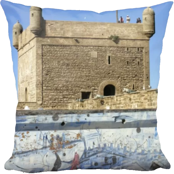 Portoguese style tower. Essaouira, formerly called Mogador, is an example of a late