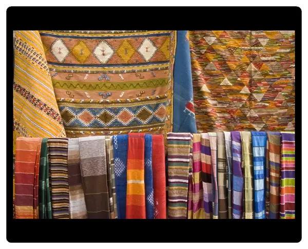Carpets for sale in the Souk, Essaouira, Morocco, North Africa, Africa