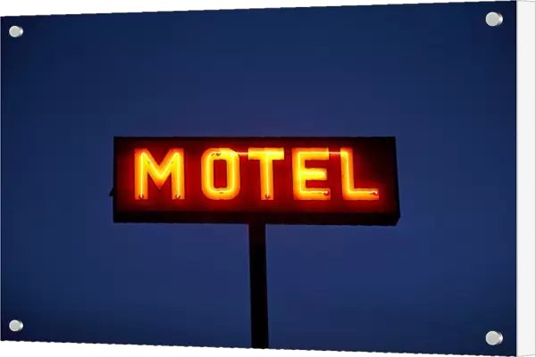 Motel Sign, Fort MacLeod, Alberta, Canada