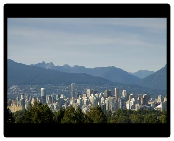 Vancouver skyline from Queen Elizabeth Park, Vancouver, BC, Canada