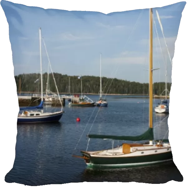 Canada, Nova Scotia, Chester sailboats in harbor