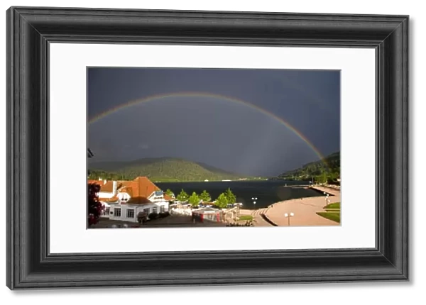 Rainbows at Lake Gerardmer, France