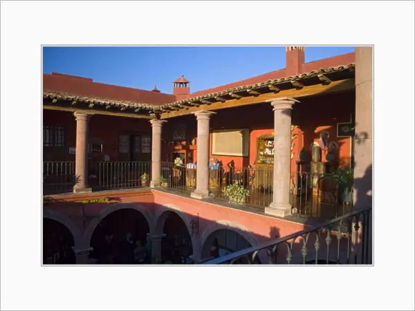 Mexico, Guanajuato state, San Miguel. Casa de la Cuesta, a six bedroom bed & breakfast