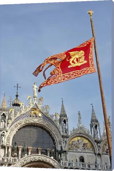 Italy, Venice, St. Marks Basilica in St. Marks Square, Unesco World Heritage