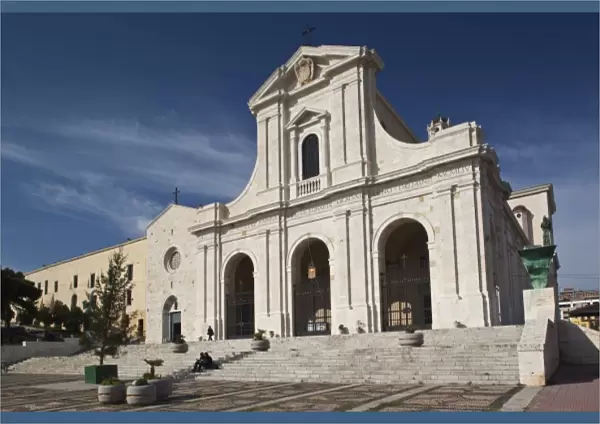 Italy, Sardinia, Cagliari. Basilica Nostra Senora di Bonaria church