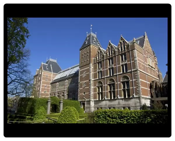 Europe, Netherlands, Holland, Amsterdam, the Rijksmuseum in spring