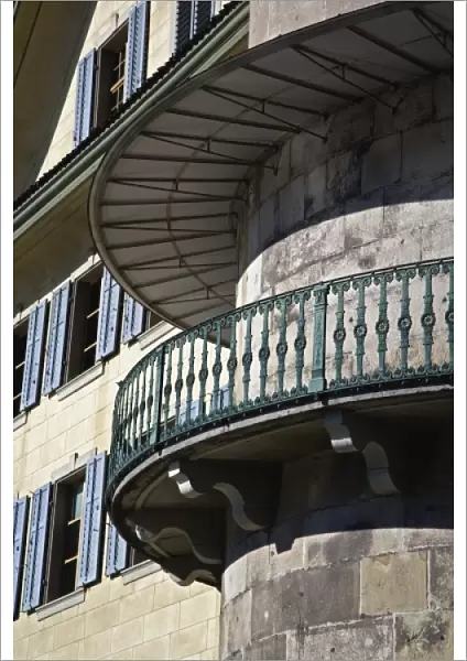 Details of Swiss architecture, Luzerne, Switzerland