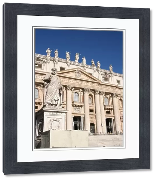 Vatican City, facade of The Papal Basilica of Saint Peter