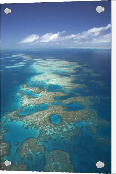 Tongue Reef, Great Barrier Reef Marine Park, North Queensland, Australia - aerial