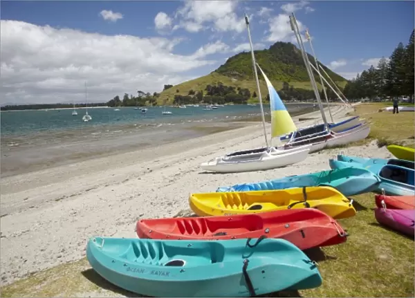 Kayaks, Mount Maunganui, Tauranga, Bay of Plenty, North Island, New Zealand