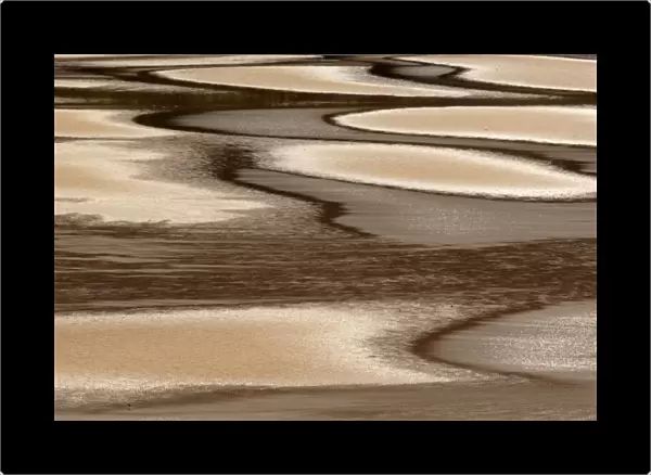 Europe, scotland, Applecross Peninsula, abstract of tidal flat