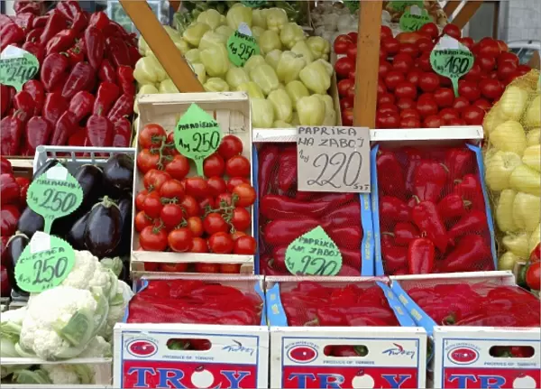 Slovenia, Ljubljana, fruit and vegetable market