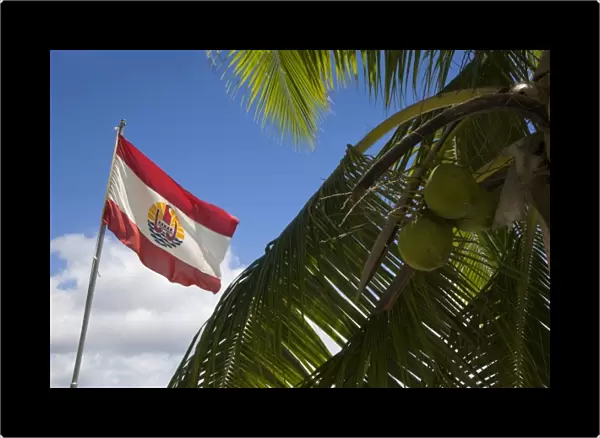 French Polynesia, Society Islands, Taha a. Official flag of French Polynesia