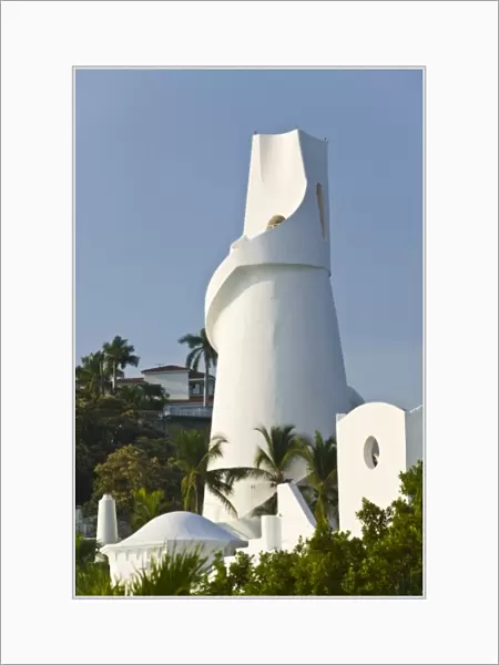 Mexico, Colima, Manzanillo. Brisas Las Hadas Resort  /  Water Tower