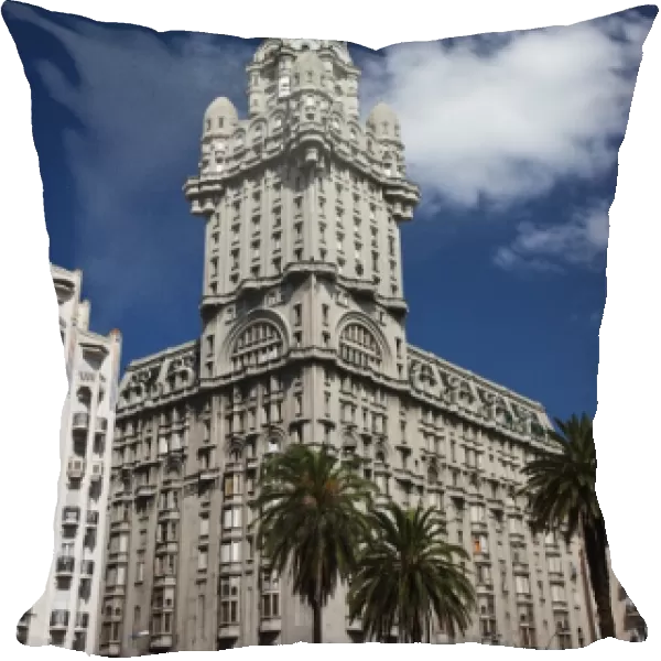 Uruguay, Montevideo Department, Montevideo. Palacio Salvo building from Plaza Independencia