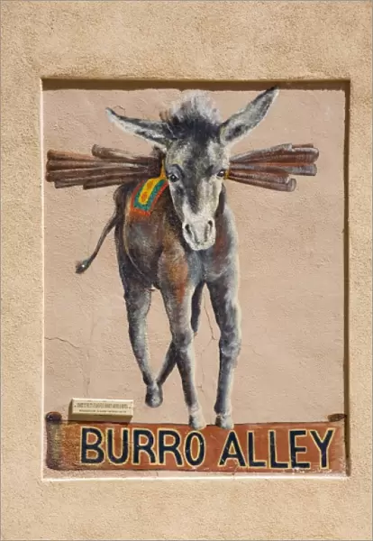 NM, New Mexico, Santa Fe, Burro Alley, named for the beasts that once carried wood here