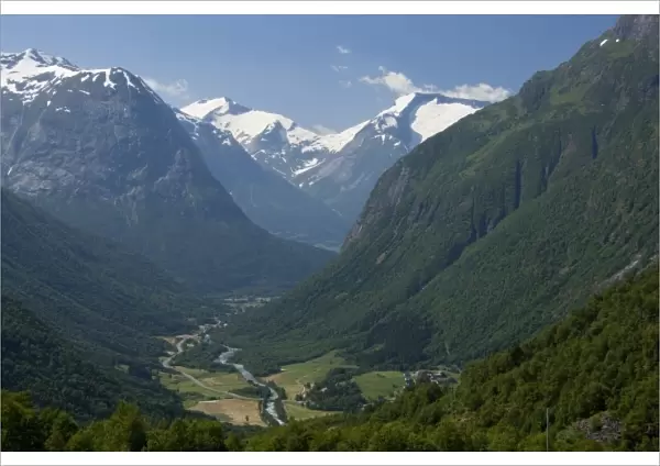 Norway, Geirangerfjord District. Jostedalsbreen National Park