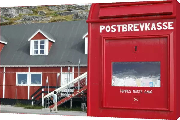 The Santa mailbox at Santa Claus Post House, Nuuk, Greenland