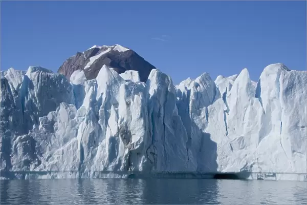 Greenland, Southeast coast, Skjoldungen Fjord. Thryms Glacier