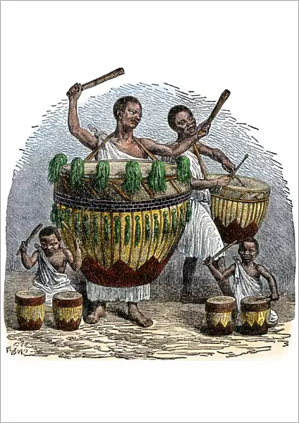 African drums, 1800s