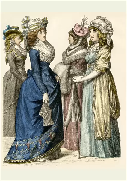 European ladies of the 1790s