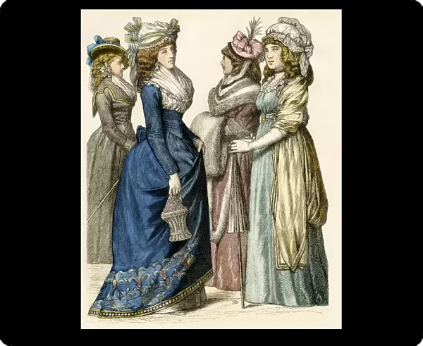 European ladies of the 1790s